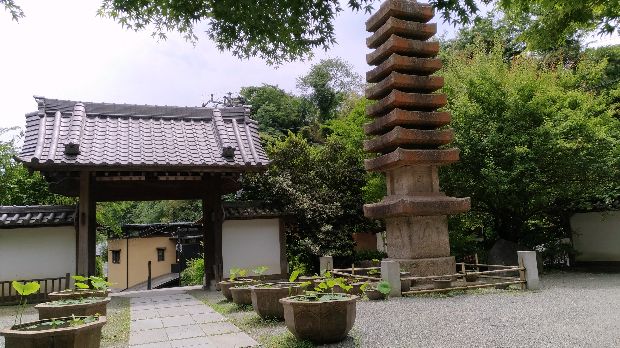 覚園寺門と塔