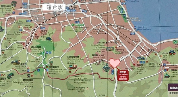 鎌倉駅から高徳院まで