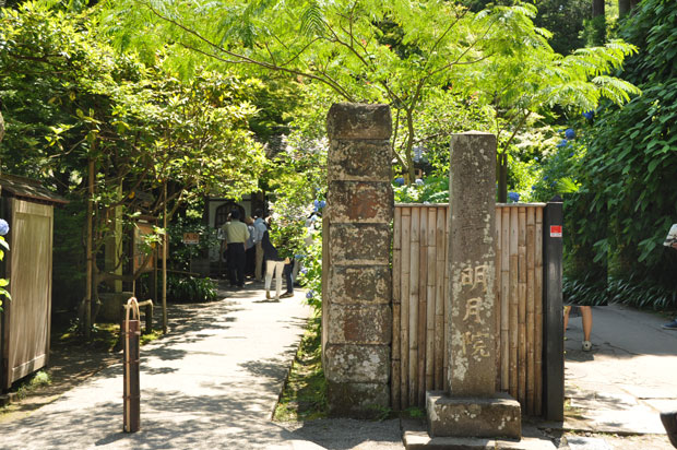 明月院の門