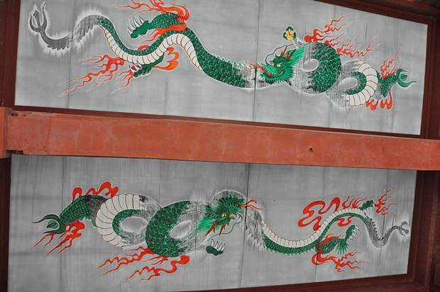 龍口寺仁王門天井画