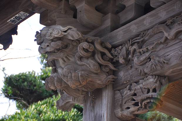 龍口寺山門彫刻